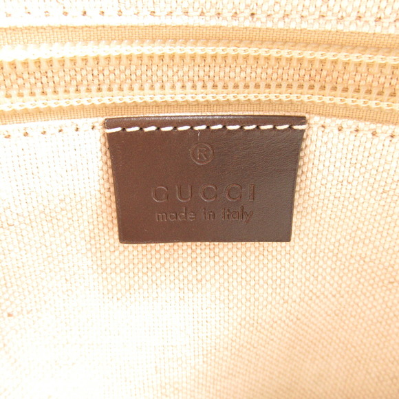 Gucci GG Supreme Tote Bag Canvas Beige Black - Picture 6 of 9